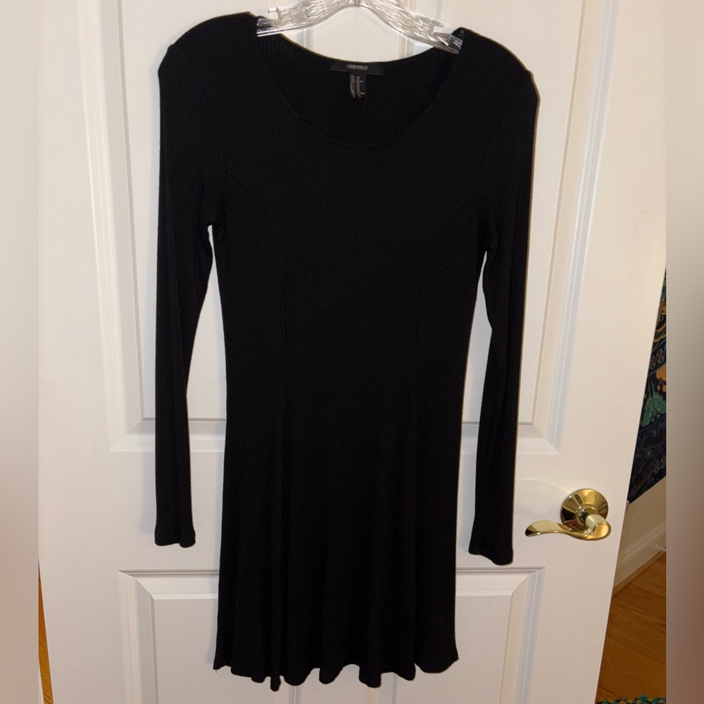 Forever 21 Long-Sleeve Mini Swing Dress